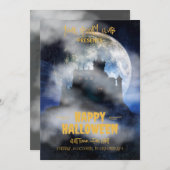 Spooky Halloween Einladung, Boo-Halloween-Party Einladung (Vorne/Hinten)