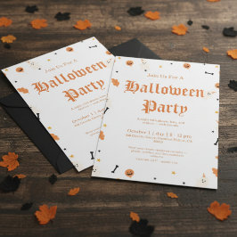 Spooky Halloween Einladung - Spooky Party Invi