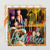 Spooky Halloween-Einladungsvorlage (Vorne/Hinten)