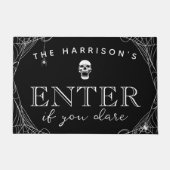 Spooky Halloween Enter Wenn Sie es wagen Fußmatte (Vorderseite)