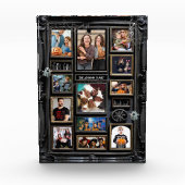 Spooky Halloween Familienfoto Collage Frame Fotoblock (Vorderseite)
