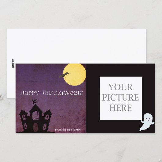 Spooky Halloween Feiertagskarte (Vorne/Hinten)