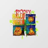 Spooky Halloween Fensteraufkleber (Blatt)
