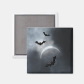 Spooky Halloween-Fledermäuse in Eclipse Magnet (Vorderseite/Rückseite)