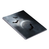 Spooky Halloween-Fledermäuse in Eclipse Notizblock (Rechte Seite)