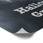 Spooky Halloween-Fledermäuse in Eclipse Poster (Ecke)
