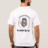 Spooky Halloween Fledermaustag in verschleißem Sch T-Shirt (Rückseite)