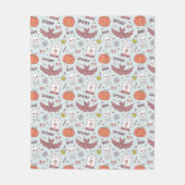 Spooky Halloween Fleecedecke (Vorderseite)