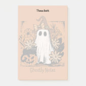 Spooky Halloween Floral Ghosted Post-it Klebezettel (Vorderseite)