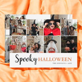 Spooky Halloween-Foto Karte