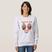 Spooky Halloween Freight Night Cupcake Liebhaber Sweatshirt (Vorne ganz)
