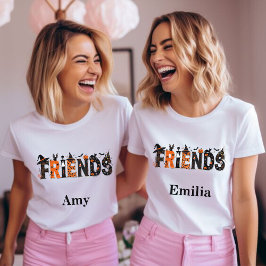 Spooky Halloween Friends Grafischer Name Sweatshir Sweatshirt