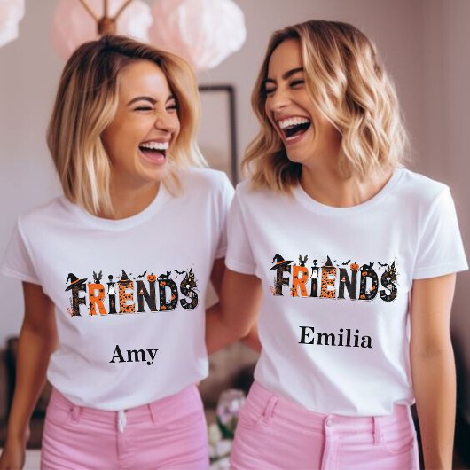 Spooky Halloween Friends Grafischer Name Sweatshir Sweatshirt