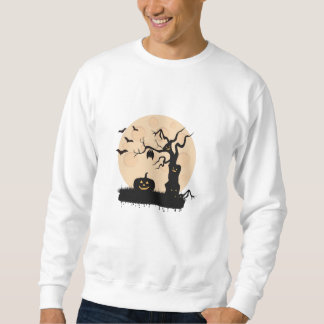 Spooky Halloween full mon gift idea Sweatshirt