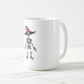 Spooky Halloween - Funny Skeleton Kaffeetasse (VorderseiteRechts)