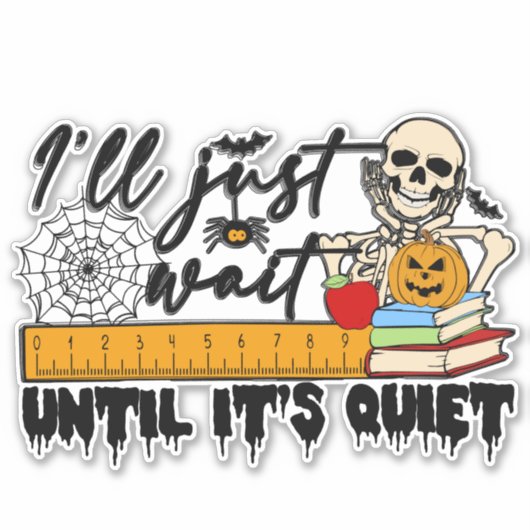 Spooky Halloween FUNNY Sticker (Vorderseite)