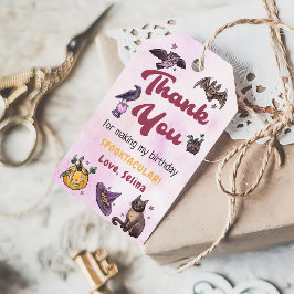 Spooky Halloween Geburtstag Danke, dass du dir die Geschenkanhänger