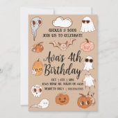 Spooky Halloween Geburtstag Einladung (Vorderseite)