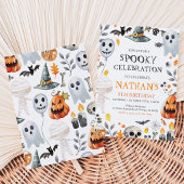 Spooky Halloween Geburtstag Einladung