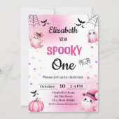 Spooky Halloween-Geburtstagskind Einladung (Vorderseite)