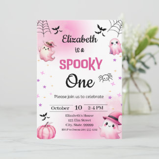 Spooky Halloween-Geburtstagskind Einladung