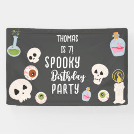 Spooky halloween Geburtstagsparty Banner