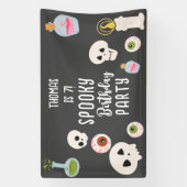 Spooky halloween Geburtstagsparty Banner (Vertikal)