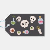 Spooky halloween Geburtstagsparty Geschenkanhänger (Rückseite Horizontal)