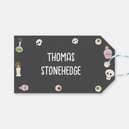 Spooky halloween Geburtstagsparty Geschenkanhänger