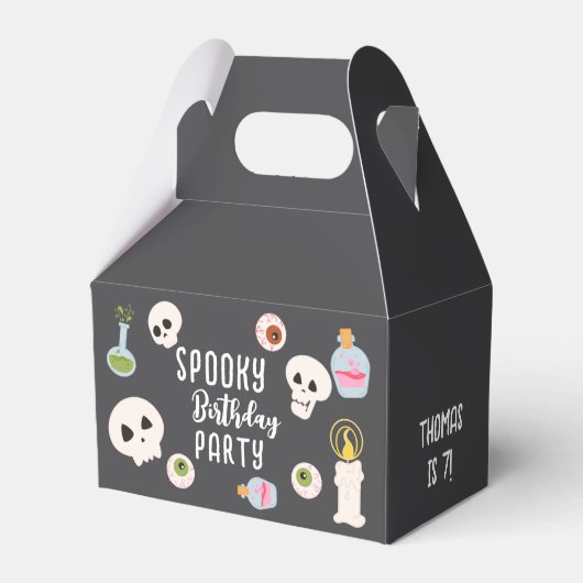 Spooky halloween Geburtstagsparty Geschenkschachtel (Vorderseite)