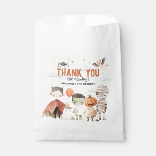 Spooky Halloween Geburtstagsparty Gunst Bags Geschenktütchen (Vorderseite)