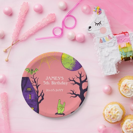 Spooky Halloween Geburtstagsparty Pappteller (Party)