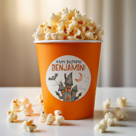 Spooky Halloween Geburtstagsparty Stickers