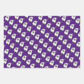 Spooky Halloween Geist in 3 Farben Geschenkpapier Set (Vorderseite)