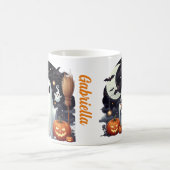 Spooky Halloween-Geisterkürbis Kaffeetasse (Mittel)