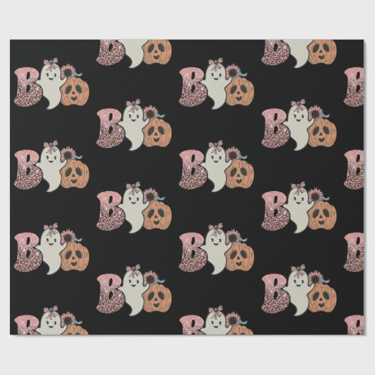 Spooky Halloween Geschenkpapier (Flach)