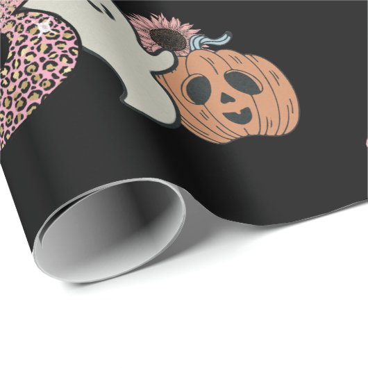 Spooky Halloween Geschenkpapier (Rolleneckpunkt)