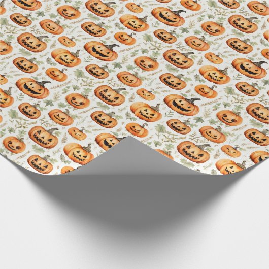 Spooky Halloween Geschenkpapier (Ecke)