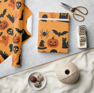 Spooky Halloween Geschenkpapier - Klassik