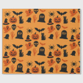 Spooky Halloween Geschenkpapier - Klassik (Flach)