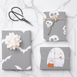 Spooky Halloween Geschenkpapier Set