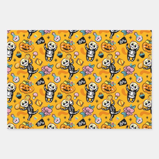 Spooky Halloween Geschenkpapier Set (Vorderseite 3)