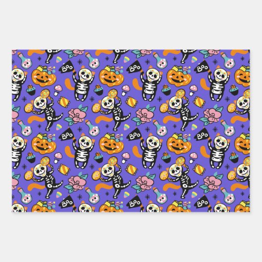 Spooky Halloween Geschenkpapier Set (Vorderseite)