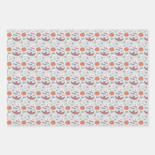 Spooky Halloween Geschenkpapier Set (Vorderseite 2)