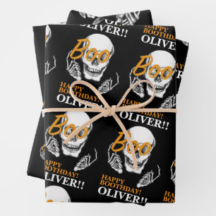 Spooky Halloween-Geschenkwrap Geschenkpapier Set