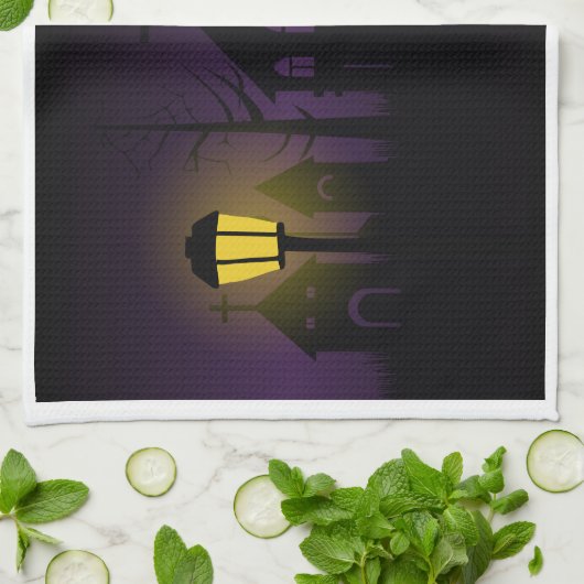 Spooky Halloween Geschirrtuch (Gefaltet)