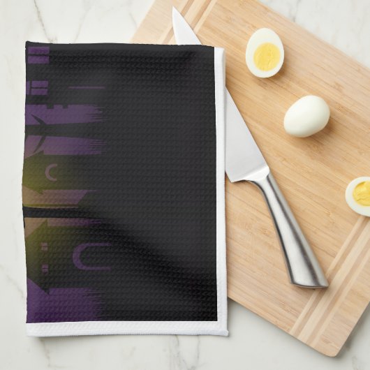 Spooky Halloween  Geschirrtuch (Viertel Falte)