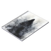 Spooky Halloween Ghost Beängstigende Herbstsaison Notizblock (Linke Seite)