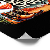 Spooky Halloween Ghost Cowboy Ghost Western Poster (Ecke)