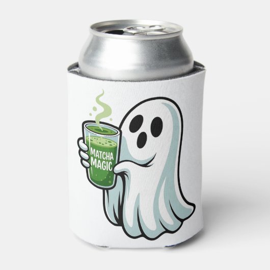 Spooky Halloween Ghost Drink Matcha Drink Dosenkühler (Kanne Vorderseite)